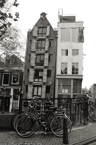 Old and new houses 