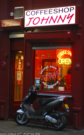 Coffee shop in Amsterdam 