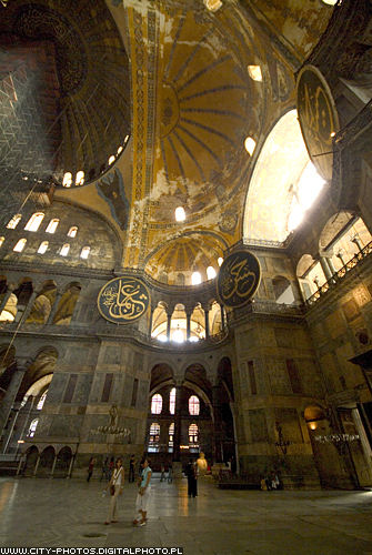 Interior of the Hagia Sophia 