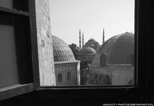 Blue Mosque from Hagia Sophia 