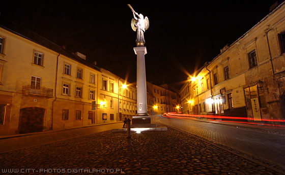 Night in Vilnius Lithuania 